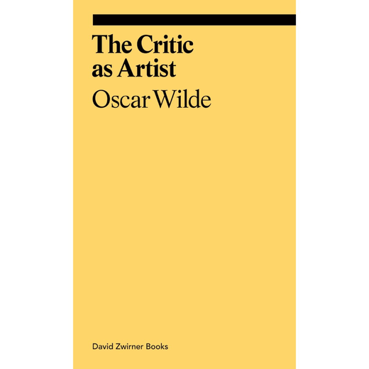 Book Oscar Wilde: The Critic as Artist – front cover